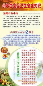 609装饰画海报展板素材670校园小学生食品卫