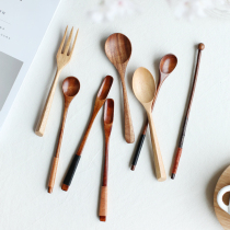 Kawashima house Japanese wooden spoon wooden long handle for dinner with a wooden spoon for home