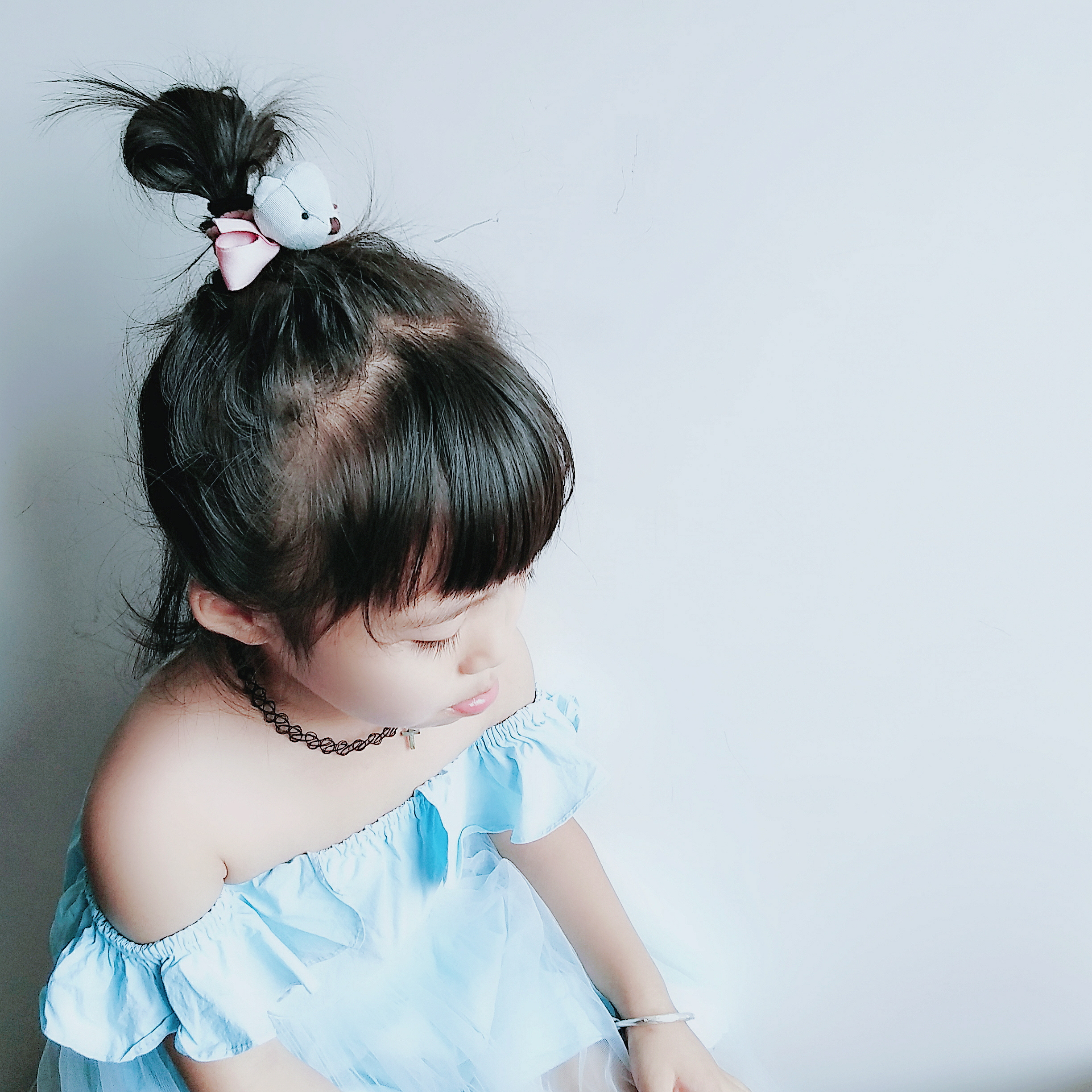 儿童花苞头发圈丸子头发绳韩国布艺宝宝女童扎头发皮筋头绳发饰品