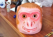 Wave Instruments China Traditional Folk Crafts Dragon Dance Lion Dance Lion Dance Performance Props Monkey Head Fogonghead Mask Popularity