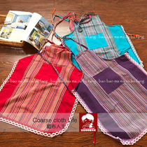 Old Coarse Cloth Apron National Wind Home Cleaning Apron Women Fashion Pure Cotton And Money Together Buy Can Bag
