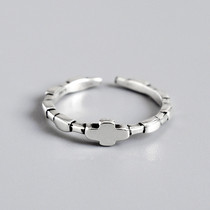S925 sterling silver cross ring fashion personality opening ring jewelry jewelry gift