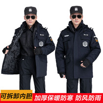 Security work clothes winter clothing thickened military cotton coat mens multifunctional anti-cold coat labor insurance uniform cotton clothes winter women