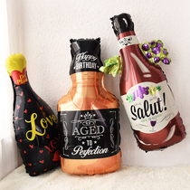 Baby 100-day feast birthday party wine bottle balloon decorations creative opening graduation adult ceremony scene layout