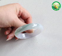 Tengchong Yuxin brand Myanmar A goods Jade lavender purple Roland floating flower with blemish bracelet gift