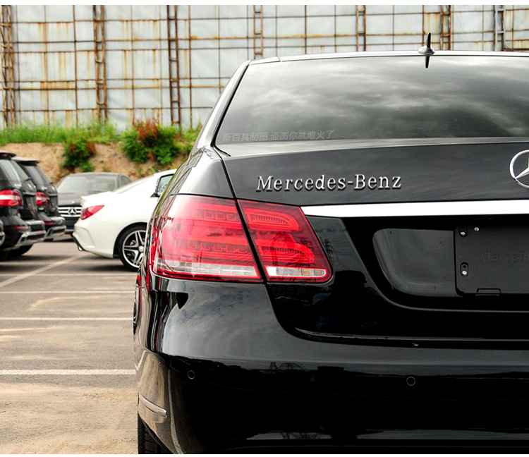专用于奔驰英文字标 梅赛德斯奔驰尾标mercedes-benz字母车标贴