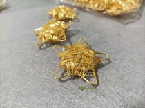 Handmade metal pentagram gold and silver 20 a pack