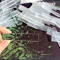 Transparent acrylic small piece board Finished nail painting light therapy glue sample work swatch Nail piece small display board