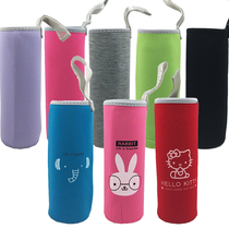 Diameter 6 5 High 18 5cm diving suit fabric thermal cup cover anti-scratch anti-collision belt handle Cup bag