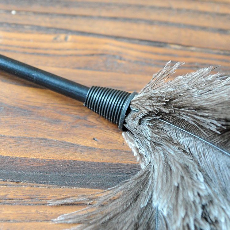 鸵鸟毛羊毛除尘掸子 电器橱柜扫尘用品 清洁家居鸡毛掸子除尘掸头