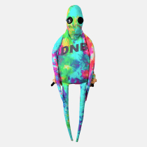 Brain Cloth Yuan Universe Alien Backpack Womens Tide Brand Backpack Male and Female Artistic Students Niche Canvas School Bag Tide Brand