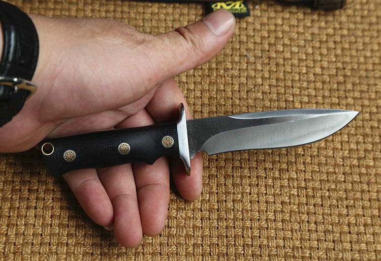 博尔特经典款m2户外小直刀高硬度dc53钢野营生存手工具博弈刀具