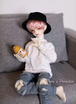 1 6 fen 4 3 fen uncle BJD MDD doll clothing top coat loose spell pocket male yl won T-SHIRT sweater