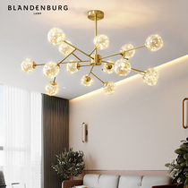 Platinum Appendix Lamp Castle Full of Star chandeliers Nordic lamps Modern minimalist net red light extravagant Magic Bean Lamp Living Room Main Lamp