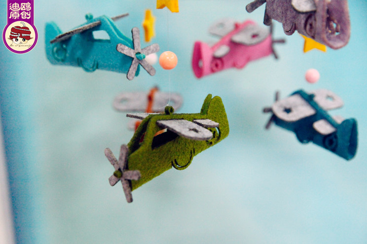 风铃挂饰 婴儿床铃孕期打发时间手工工diy制作装饰品不织布材料包