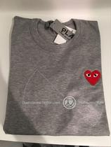 7% off Quan Xiaowei Japan Subscription CDG PLAY Aoyama Limitation Upgrade Grey Little Red Heart Black Heart TEE