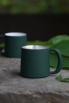 16-hole solid color handmade ceramic ins wind mug Large capacity creative coffee cup Household simple water cup