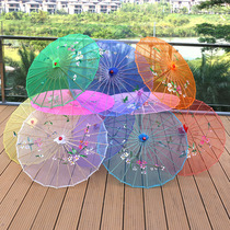 Transparent Umbrella Craft Umbrella Silk Umbrella Childrens Dance Umbrella Umbrella Printing Classical Decoration Dance Performance
