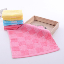Bamboo fiber small square towel baby children small towel baby wash face sweat handkerchief kindergarten supermarket store