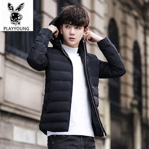 男士外套冬季2018新款棉袄韩版修身短款羽绒棉服帅气男装棉衣加厚