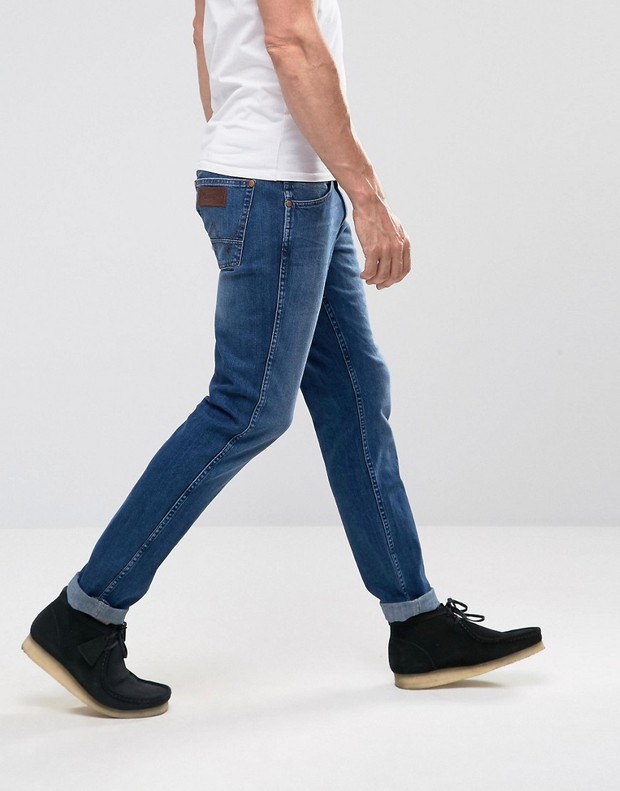 英国代购男装秋季2016新款wrangler欧美简约经典波士顿修身牛仔裤