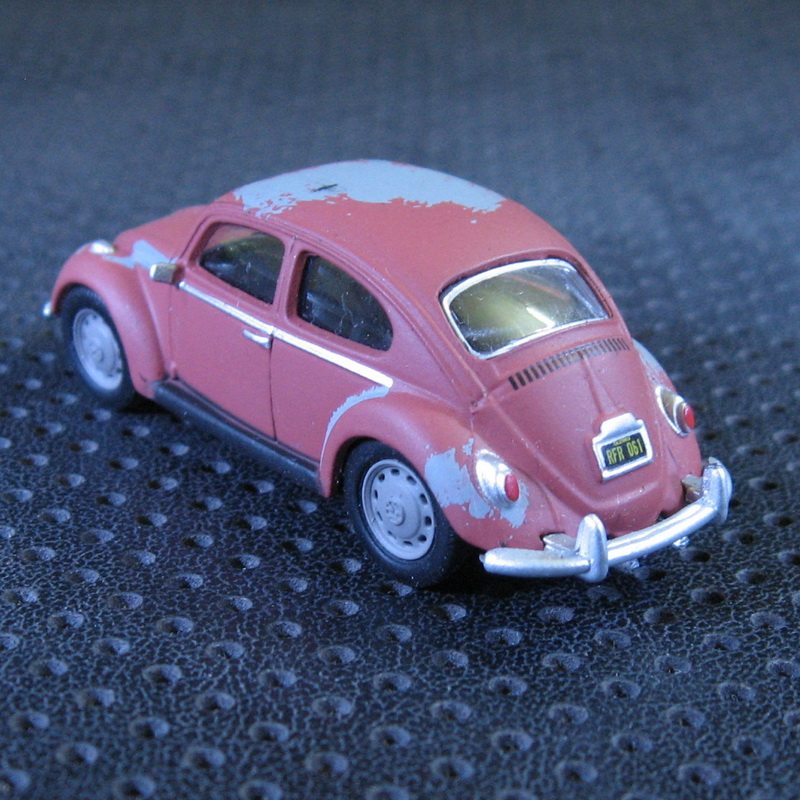 1:64greenlight绿光合金车模 大众甲壳虫 经典版 造旧版 散装