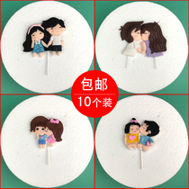 Internet Red Seven New Years Valentines Day Little Red Book Graduation Cake Decoration Youthful Boy Girl Lovers Soft Pottery Plugin