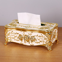 Tissue box Nordic ins luxury high-grade paper box living room home table hotel tissue box plastic box