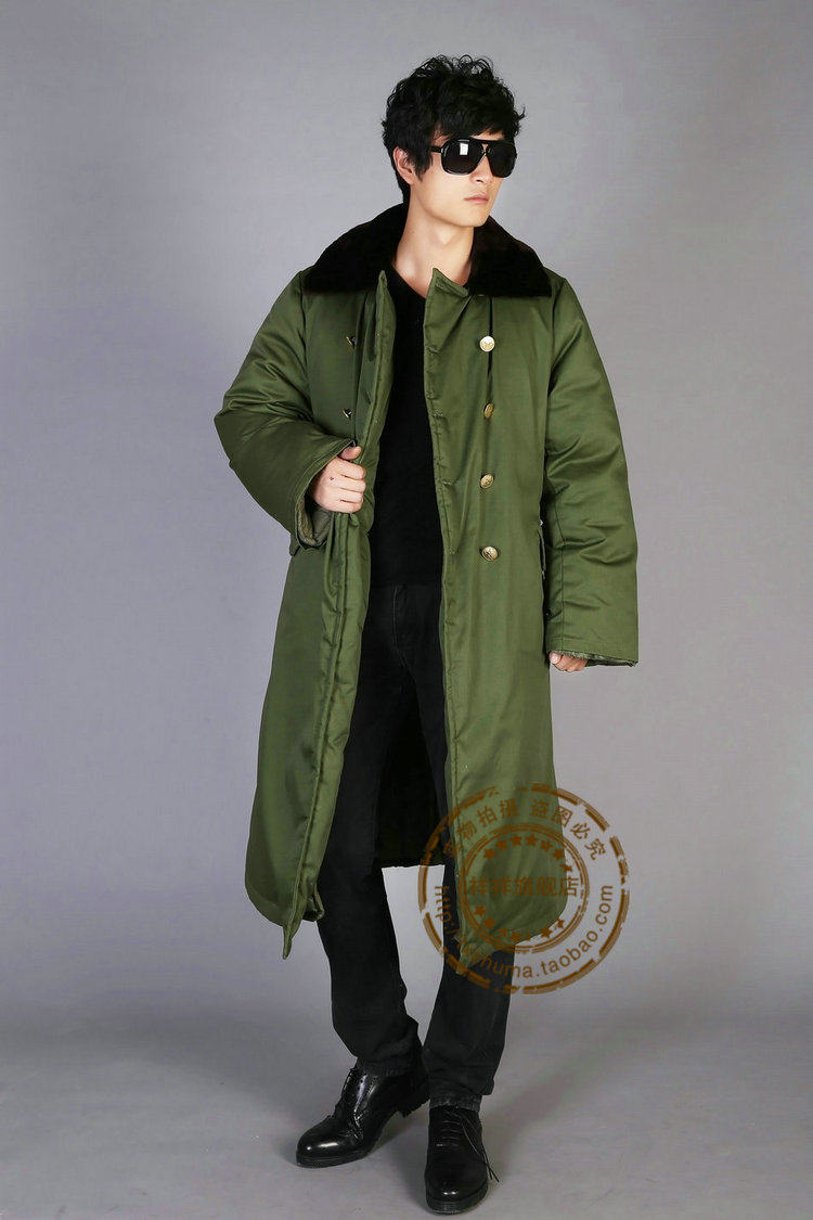 87正品军大衣劳保棉加厚可脱卸长款保安暖黄男女冬季68斤冷库寒