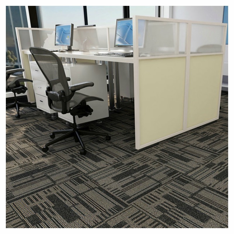 凯辉地毯商用工装 方块办公会议室提花条纹地毯书房走道卧室aw300