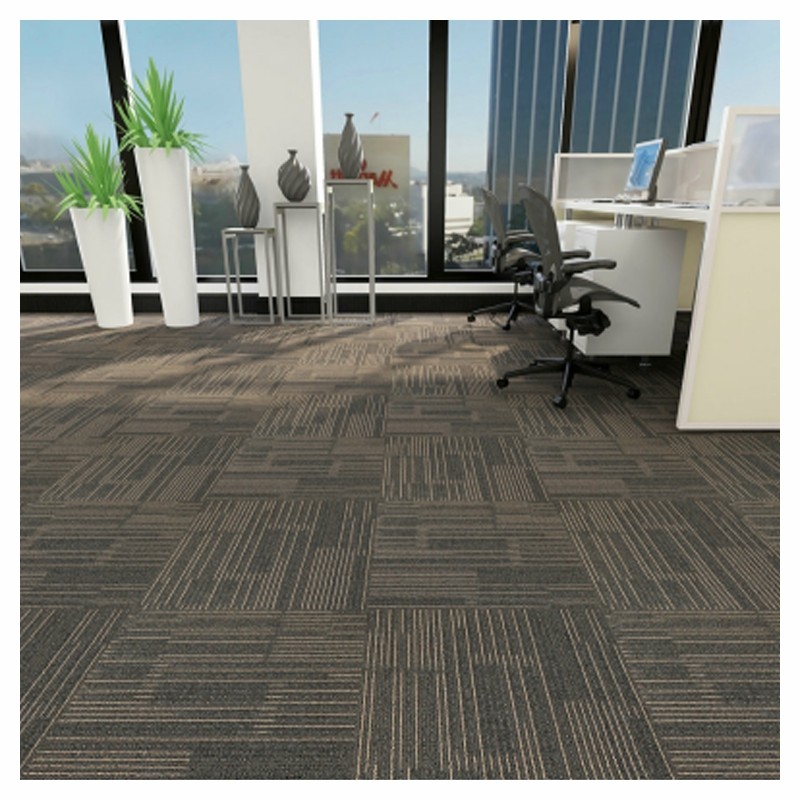 凯辉地毯商用工装 方块办公会议室提花条纹地毯书房走道卧室aw300