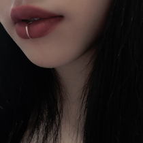 Nose ring hypoallergenic 925 sterling silver lip nail false hole personality replacement nail lip ring hole European and American nose nail niche