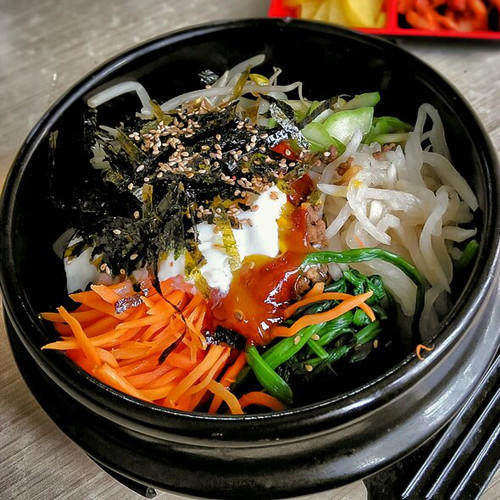 鱿鱼石锅拌饭,自己动手做韩味