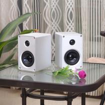 Bookshelf speaker passive home computer desktop fever aluminum alloy two-way HIFI three-inch frequency division desktop speaker