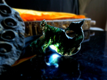 11 Century Phoenix Yupei water grass Manau pendant decorated with quiet beauty such as painting Liao Dynasty Yupei