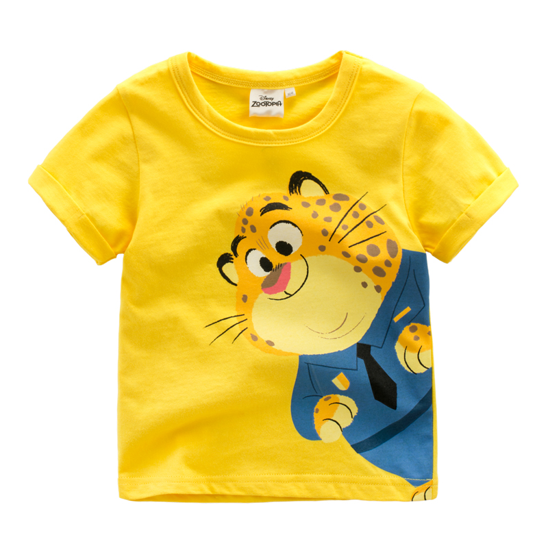 迪士尼疯狂动物城朱迪t恤 儿童宝宝卡通上衣童装 男童t恤夏装夏季