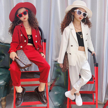 Childrens suits suit small kids Korean version of Korean Air Temperament Girl Models Walk Show Gown Inglén Piano