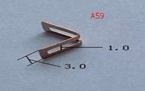 Digital multimeter accessories Copper contact piece V-shaped piece siamese copper piece A50 A59 V piece Small valve piece