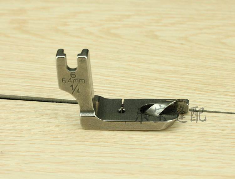 卷边压脚1/8 1/16缝纫机配件工业平车卷边压脚 净边压脚 折边压脚_7折