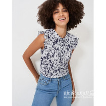 UK 04 20 pint MS women dress new fashion Broken Flowers Sleeveless Comfort 100 hitch