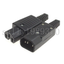 IEC320-C14 chassis power plug IEC320-C13PDU product word male and female head welding-free assembly 10A