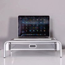 Computer notebook multi-function cooling desk stand Display heightening bracket Metal grid storage storage layered rack
