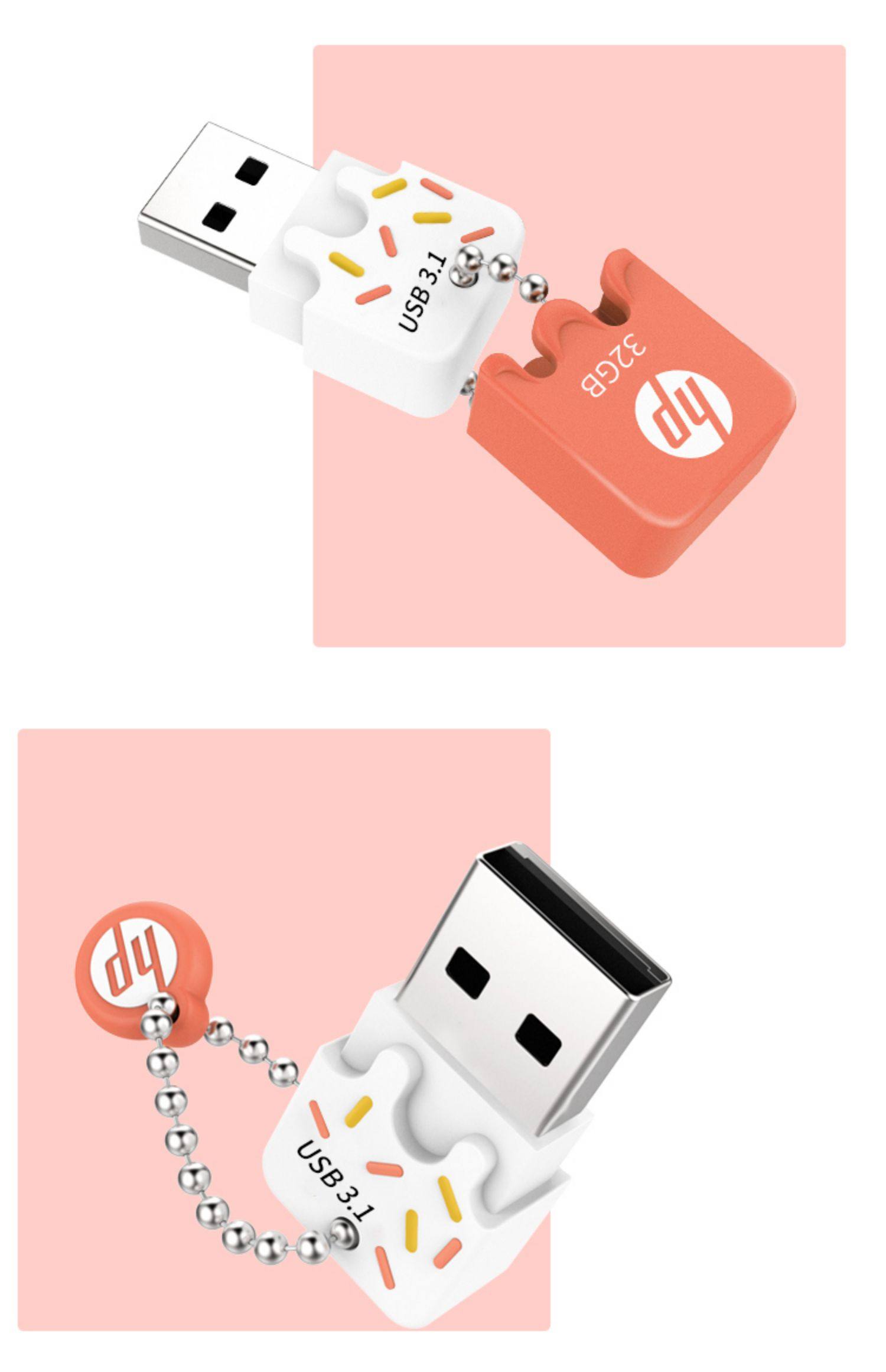 1少女生创意个性情侣可爱卡通迷你电脑优盘