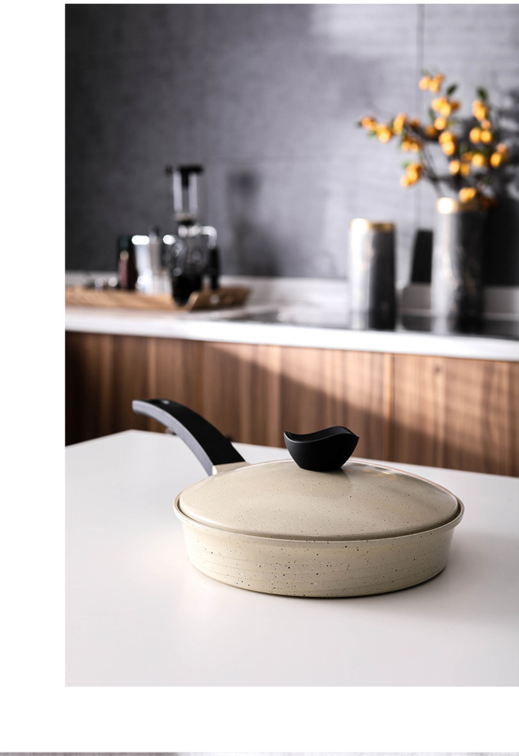 米色锅具陶瓷平底锅汤锅组合样板房间厨房橱柜饰品摆件套装陈列品