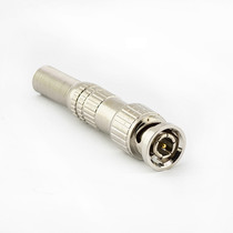 Gold-plated monitoring Q9 welding head BNC welding-free video head SDI line connector pure copper core 75-3-5 pure copper