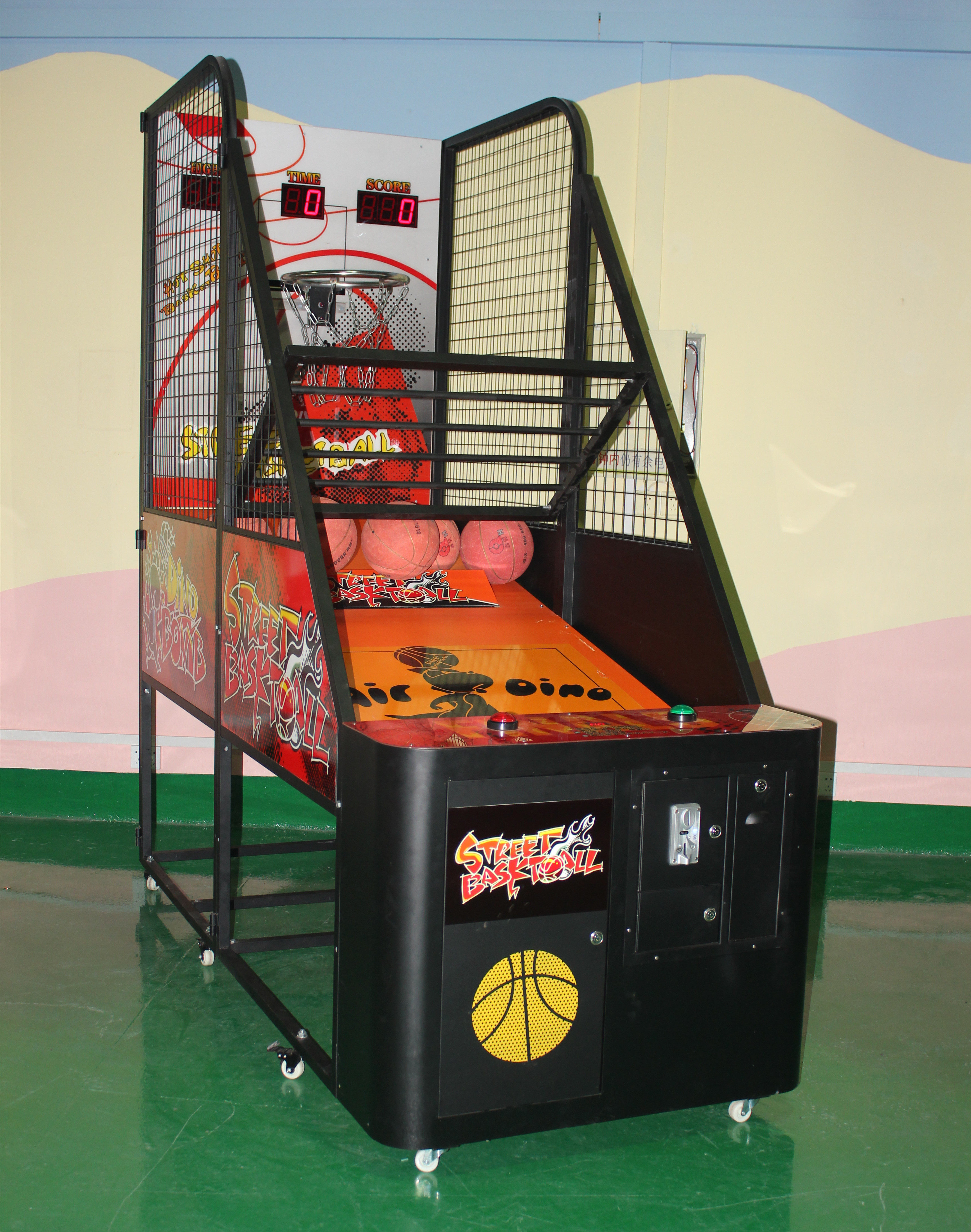 庆恒投篮机电子计分自动投币篮球机机器室内游戏厅儿童成人家用