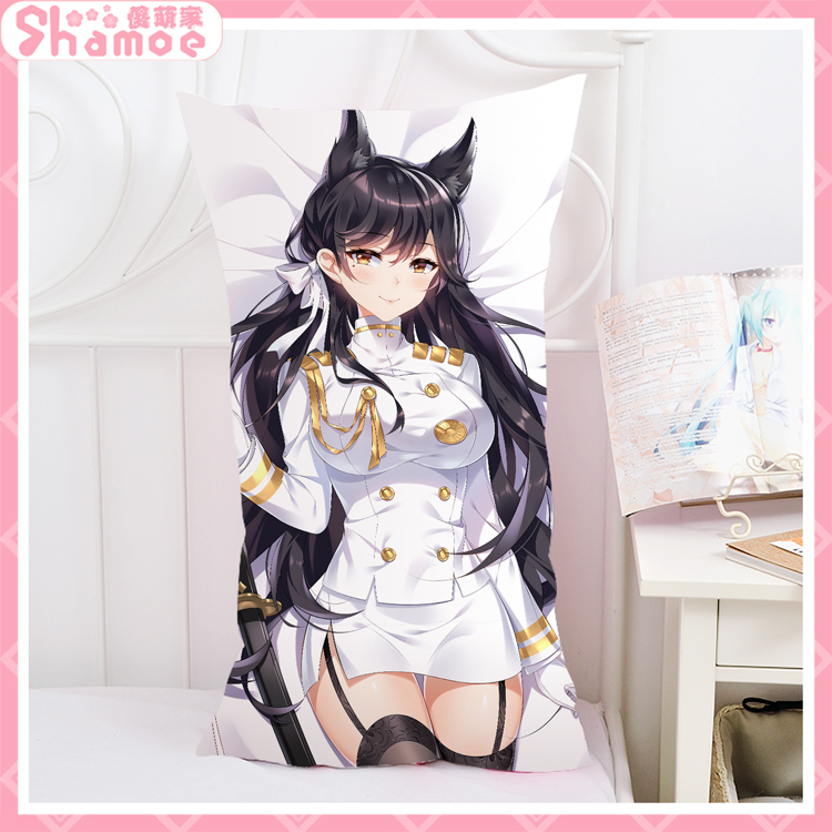 碧蓝航线爱宕胡德动漫定制二次元宅男睡枕长方形抱枕沙发靠枕周边