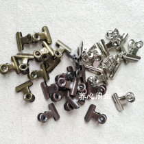 Mini metal clip stationery storage diy hand account material fixed Junk journal accessories Do it