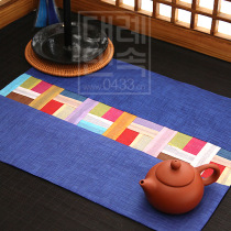 Sabina placemats table mats Nordic dinner plate mats table mats table mats vegetable plate mats household color strip splicing plate bowl mats 02