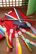 Korean original imitation jade carving crane bride hanbok pendant car hanging gift decoration pendant H-P07908